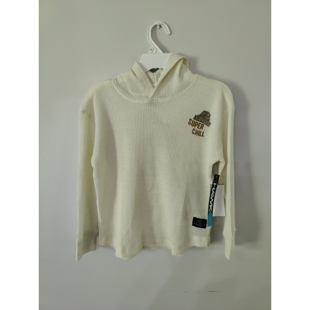 Tony Hawk Pullover Hoodie Size M(5/6) Boys Color ECRU‎ MWT